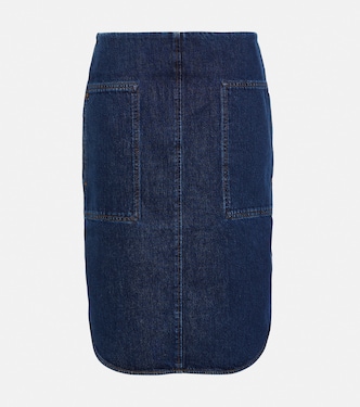 Jupe midi en jean | Toteme