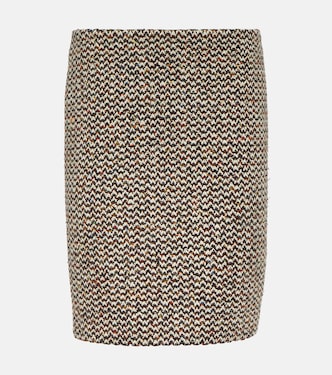 Bleistiftrock aus Bouclé | Miu Miu