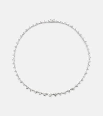 Choker Eternity in oro bianco 18kt con diamanti | Anita Ko