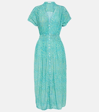 Vestido midi Becky estampado | Poupette St Barth
