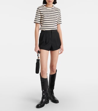 T-shirt in jersey di cotone a righe | Jil Sander