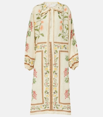 Zircon Bisutería floral linen kaftan | Agua by Agua Bendita