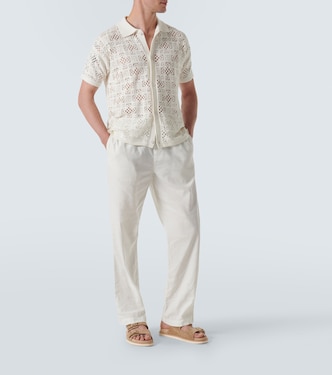 Camisa Raul de croché de algodón | Frescobol Carioca