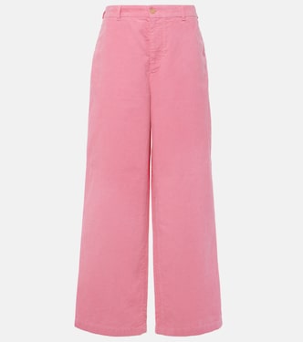 Pantalones anchos de pana con logo | Acne Studios