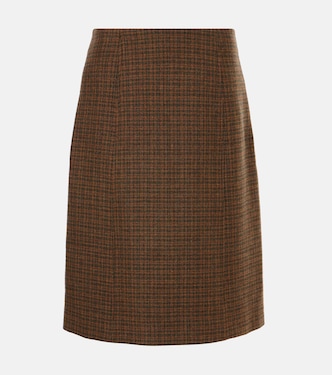 Falda midi Halle de cachemir y lana | Loro Piana