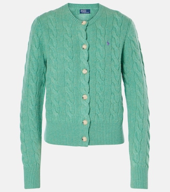 Cable-knit wool and cashmere cardigan | Polo Ralph Lauren