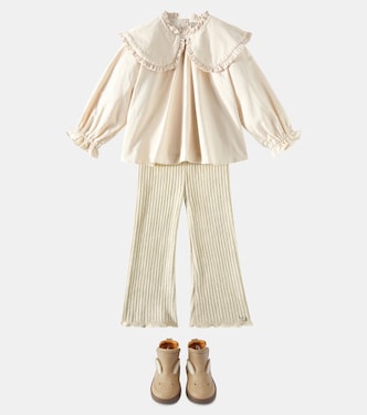 Mellys ruffled cotton-blend blouse | Donsje
