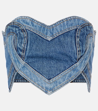 Top bustier en denim | Area