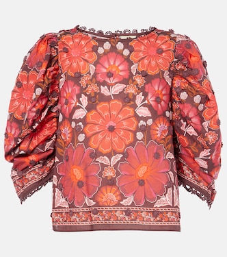 Blusa Gigi Tapestry de algodón floral | Farm Rio