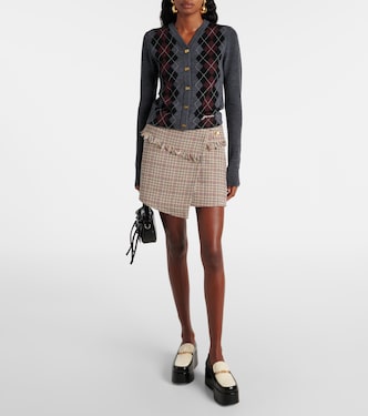 Argyle wool cardigan | Ganni