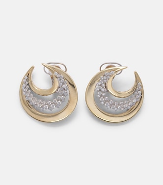 Orecchini Golden Strada in oro 18kt con diamanti | Yeprem