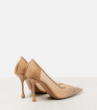 Pumps Ixia 95 in mesh con cristalli | Jimmy Choo