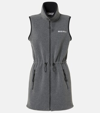 Minikleid aus Fleece | Miu Miu