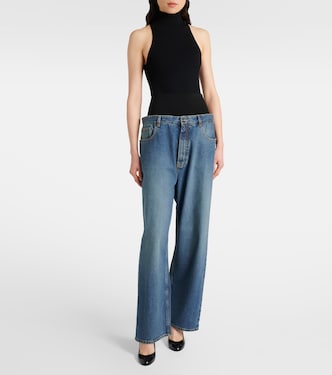 Halterneck jersey bodysuit | Alaïa