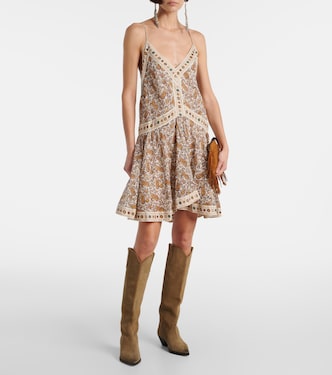 Abito corto Danielle in cotone con stampa | Marant Etoile