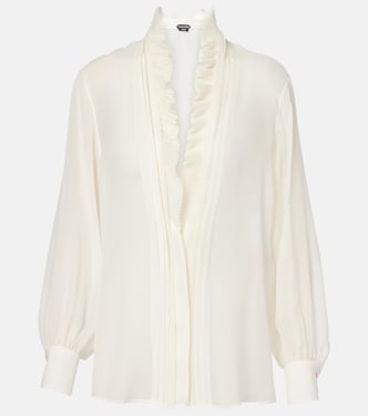 Ruffled silk blouse | Tom Ford