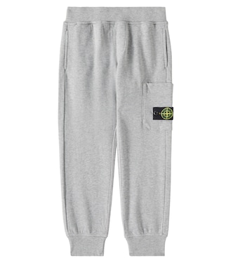 Compass cotton jersey sweatpants | Stone Island Junior