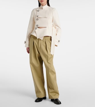 Giacca con cut-out e cintura | Burberry