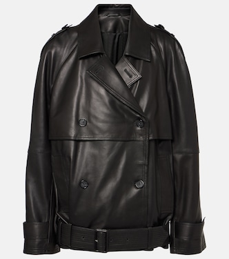 Oversize-Lederjacke | Toteme