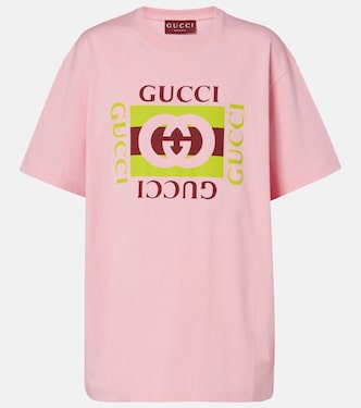 T-shirt in jersey di cotone con logo | Gucci