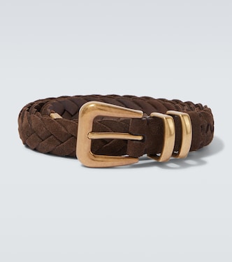 Braided suede belt | Brunello Cucinelli