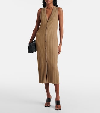 Ribbed-knit midi dress | Vince
