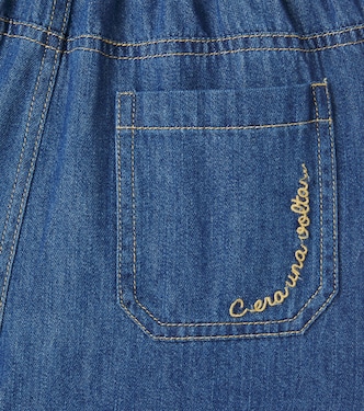 Suri embroidered pleated wide-leg jeans | C'era Una Volta