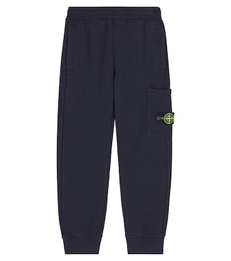 Compass cotton jersey sweatpants | Stone Island Junior