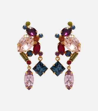 Ambra crystal-embellished drop earrings | Jennifer Behr