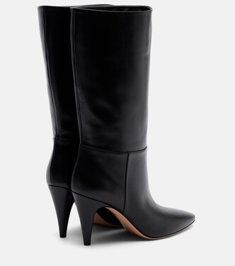 Elise 85 leather mid-calf boots | Gianvito Rossi