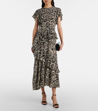 Midikleid Amaia aus Crêpe de Chine aus Seide | Ulla Johnson