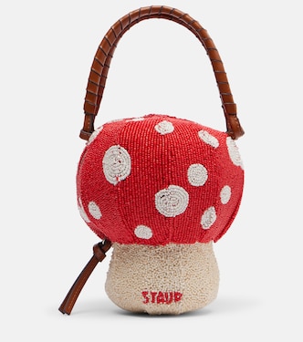 Shroom Mini beaded top-handle bag | Staud