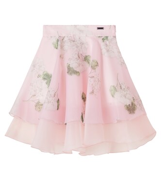 Floral organza skirt | Monnalisa