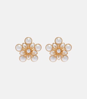 Embellished clip-on earrings | Oscar de la Renta