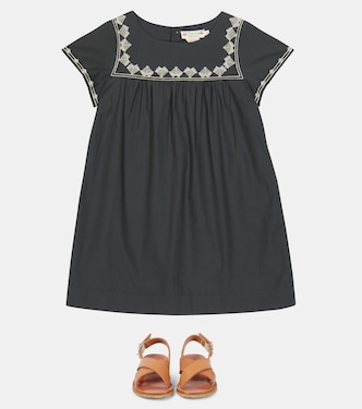 Besticktes Kleid aus Baumwolle | Bonpoint