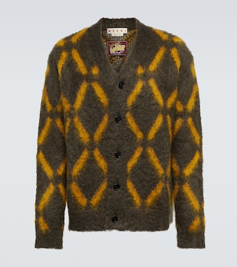 Intarsia mohair-blend cardigan | Marni