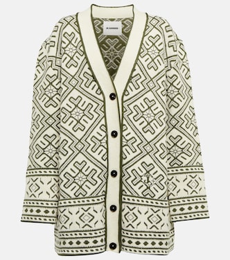 Cardigan aus Jacquard-Strick | Jil Sander