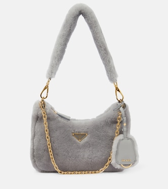 Schultertasche Re-Edition 2005 aus Shearling | Prada