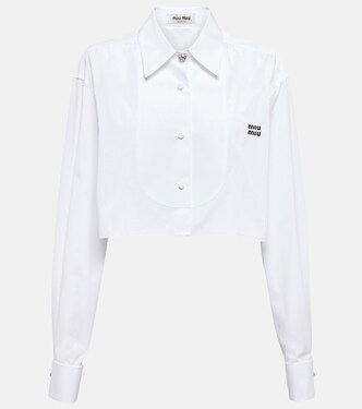 Cropped-Hemd aus Baumwolle | Miu Miu