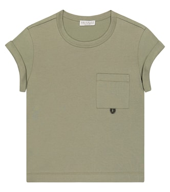 T-shirt in jersey di cotone | Brunello Cucinelli Kids