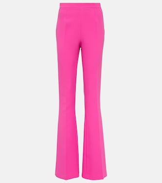 Pantalon évasé Alexa à taille haute en crêpe | Safiyaa