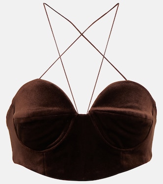 Bralette aus Samt | Alex Perry