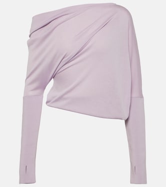 Jersey de cachemir y seda de un solo hombro | Tom Ford
