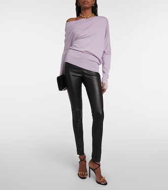 Jersey de cachemir y seda de un solo hombro | Tom Ford