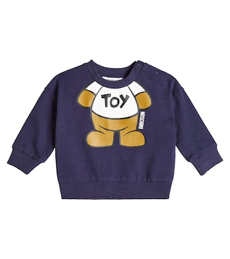 Baby - Felpa in jersey di cotone con stampa | Moschino Kids
