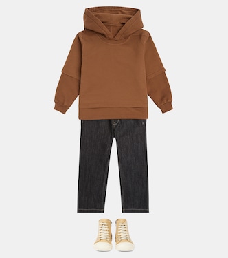 Denim high-top sneakers | Rick Owens Kids