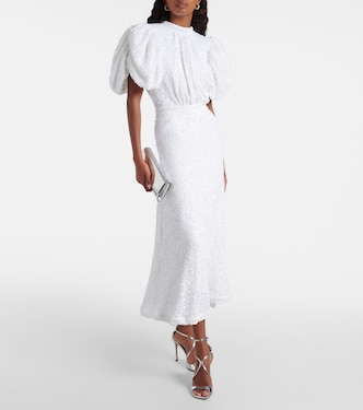 Bridal sequined puff-sleeve gown | Rotate