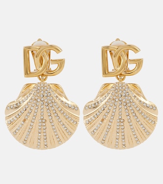 Capri DG embellished clip-on earrings | Dolce&Gabbana