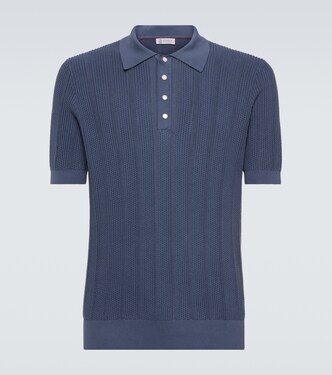 Polo de algodón acanalado | Brunello Cucinelli