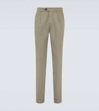 Cotton straight pants | Brunello Cucinelli